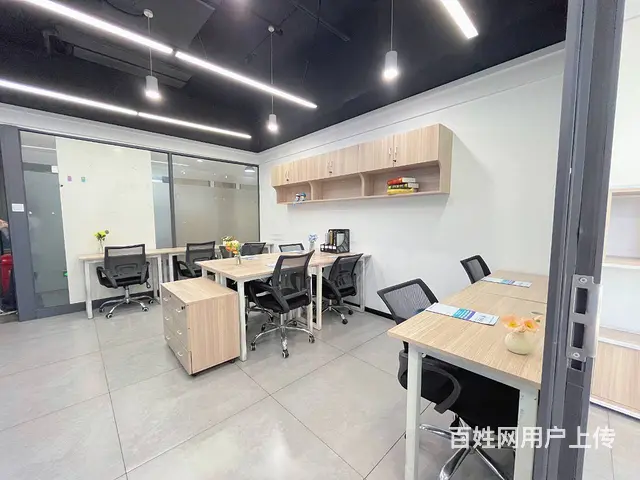 送2个月免租期，万家丽商圈1加1靠窗的精装办公室，户型方正 - 图片 5