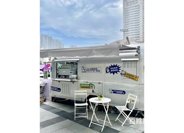 网红氧化铝餐车多功能美食车地摊车 - 图片 3