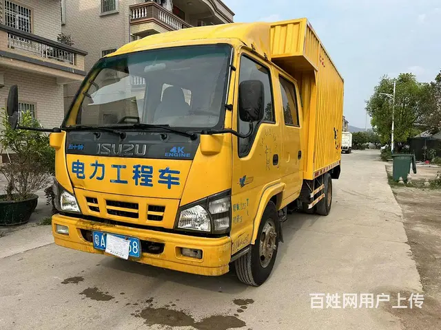 精品 2013年工程黄五十铃4K双排双轮3米3车厢 - 图片 1
