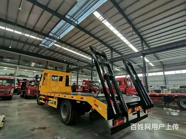 长春解放J6挖机拖板车15吨挖掘机平板车可分期 - 图片 3