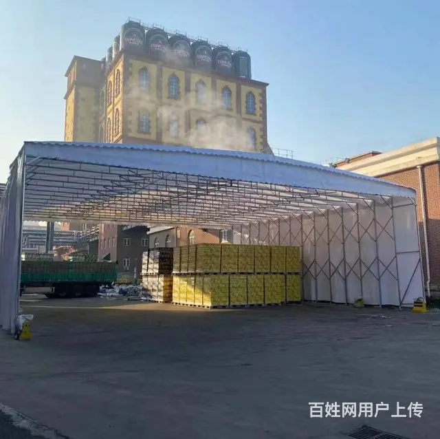 庆典展会物流蓬停车蓬移动帐篷仓库蓬电动雨棚篮球场棚 - 图片 8