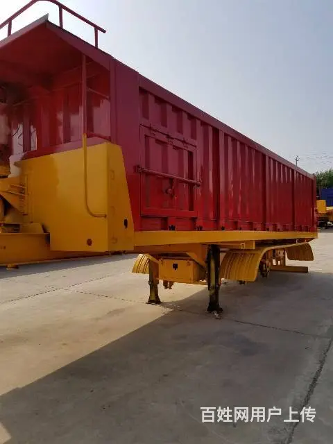 全车定制自卸平板后翻半挂车 专家制造 - 图片 5