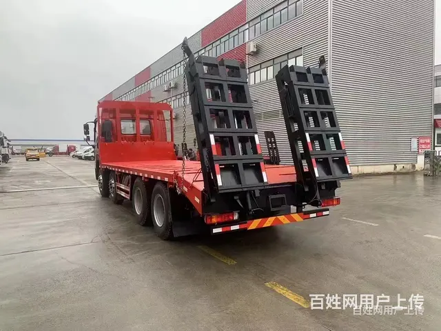 渭南解放JK6前四后八平板运输车320挖掘机拖板车一台多少钱 - 图片 12