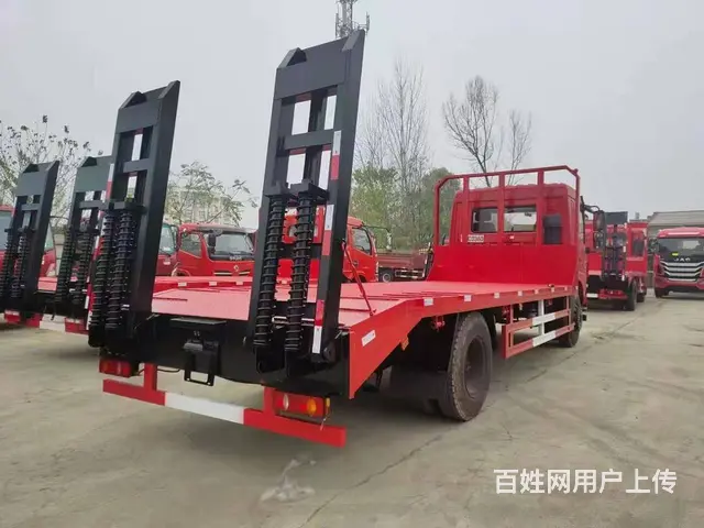 单桥黄牌平板车 拉135 155挖掘机钻机专用车 - 图片 5