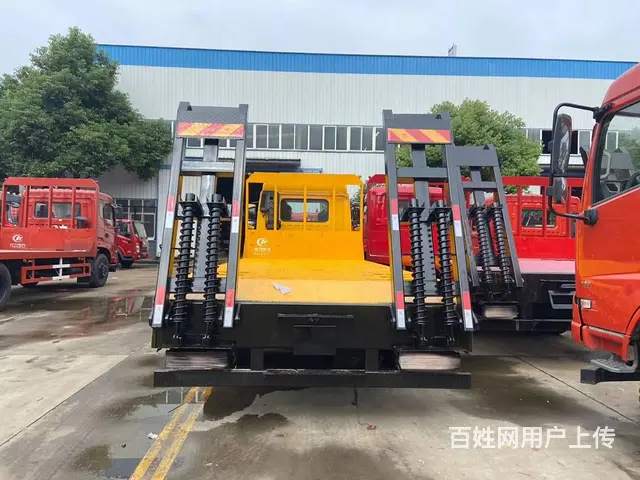 15吨挖机程力平板车150挖机解放J6平板拖车 - 图片 11