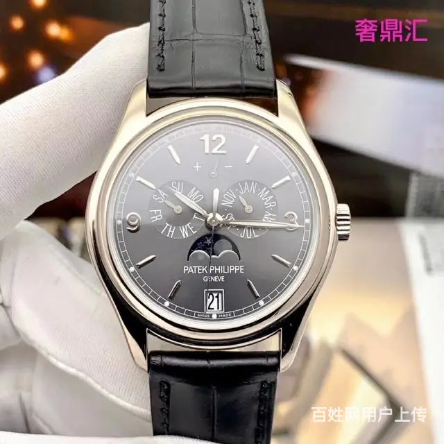 二手百达翡丽型号5146G，18K白金95新单表 自动机械男 - 图片