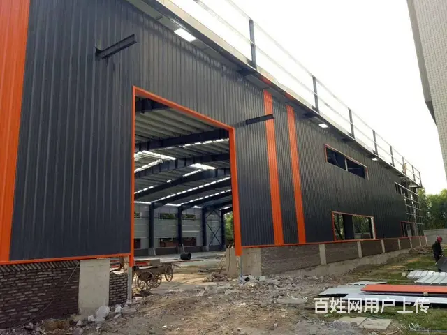 全新单层钢结构厂房，9500平米，形象好交通便利租金优惠 - 图片
