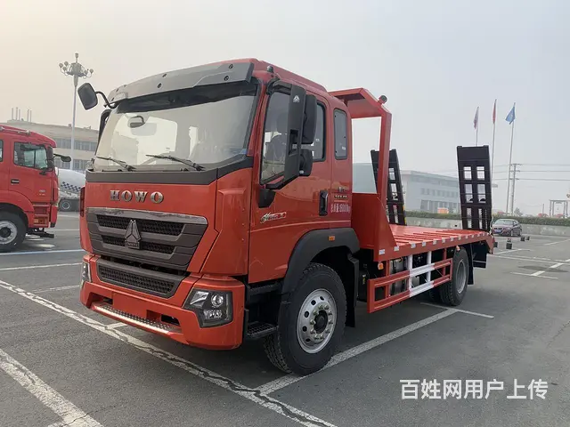 豪沃G5X单桥18吨挖机平板运输车 可上京牌 - 图片 5