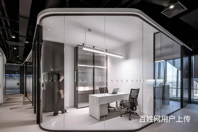 淄博现代简约办公楼办公空间装修设计 - 图片 8