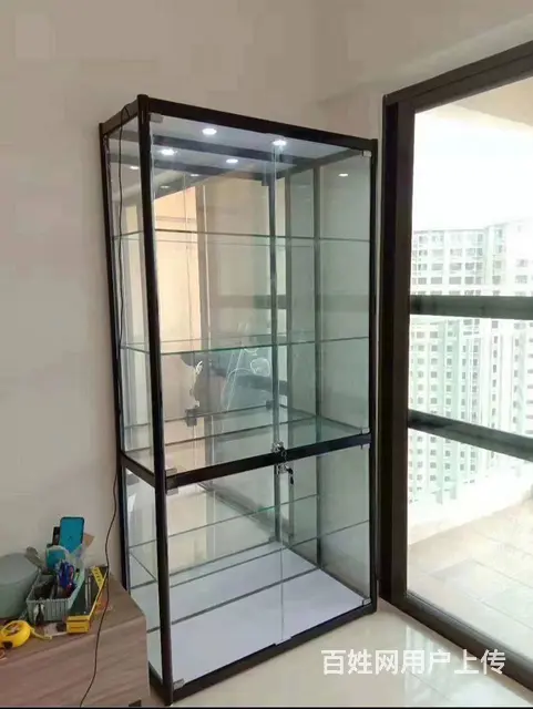 家用玄关柜矮柜餐边柜展示柜玻璃展柜酒柜模型柜定制 - 图片 10