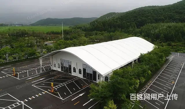 铝合金弧形展览篷房，餐饮庆典活动大棚，租赁销售 - 图片 2