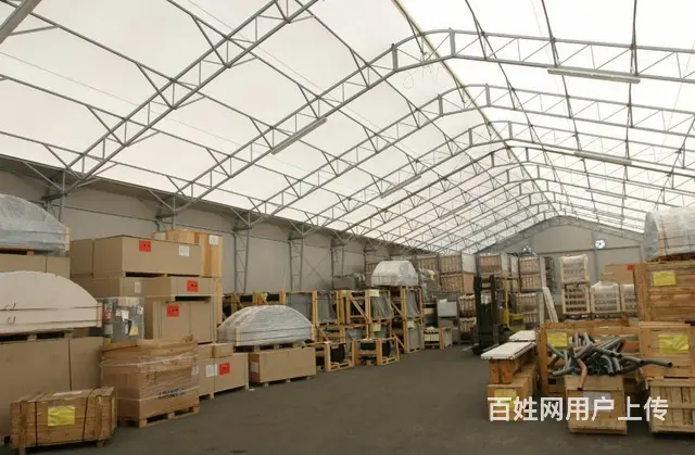 铝合金临时库房搭建  铝合金料棚 3米-50米跨度 - 图片 4
