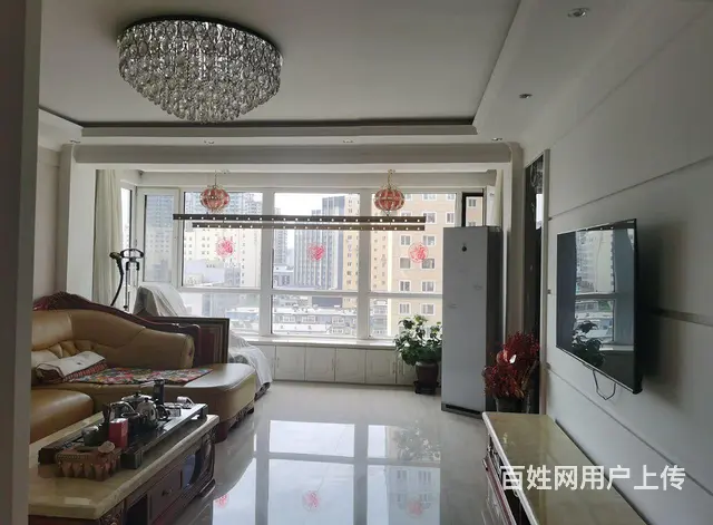 中心医院附近君逸华城10楼121平通厅精装60万 - 图片 1