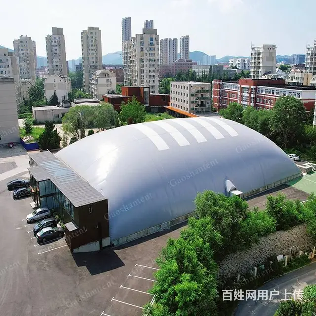 充气膜结构工程，气膜足球网球场，施工快造价低 - 图片 1