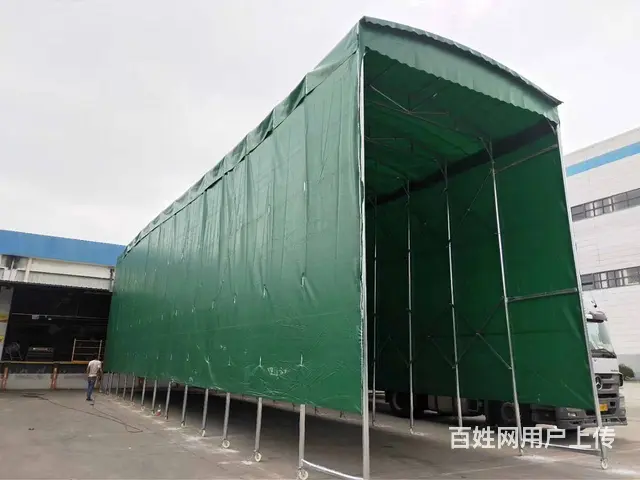 长沙移动推拉棚活动帐篷大型工地棚物流棚停车棚夜宵棚 - 图片 2