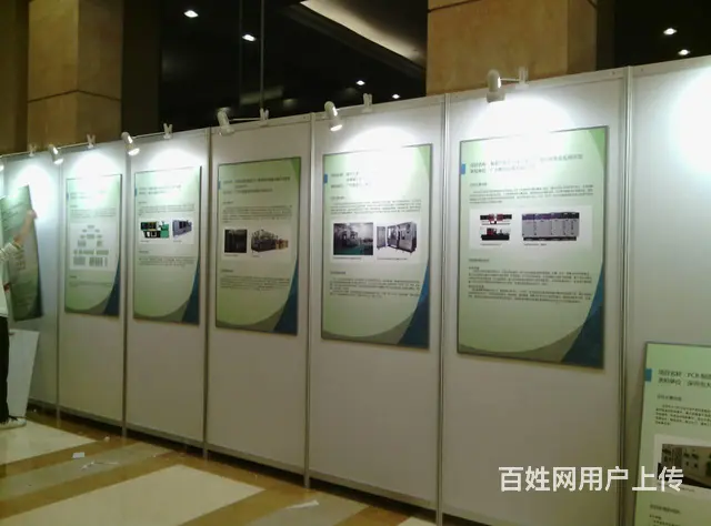 八棱柱标摊租赁八棱柱挂画展板租赁 - 图片
