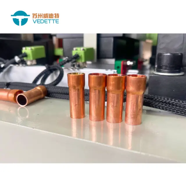 全自动管端成型加工机铜管扩口缩口倒角胀管一体机 - 图片 8
