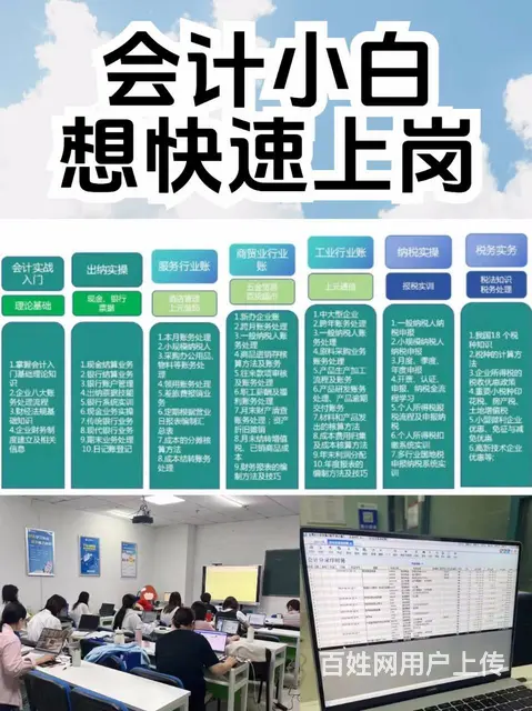 嘉兴学会计，手工电脑账培训、财务软件培训 - 图片