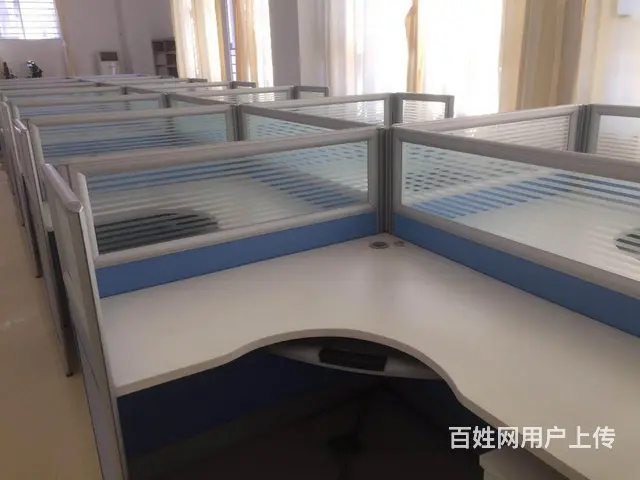 员工工位办公桌办公室隔断L型工位 - 图片 1