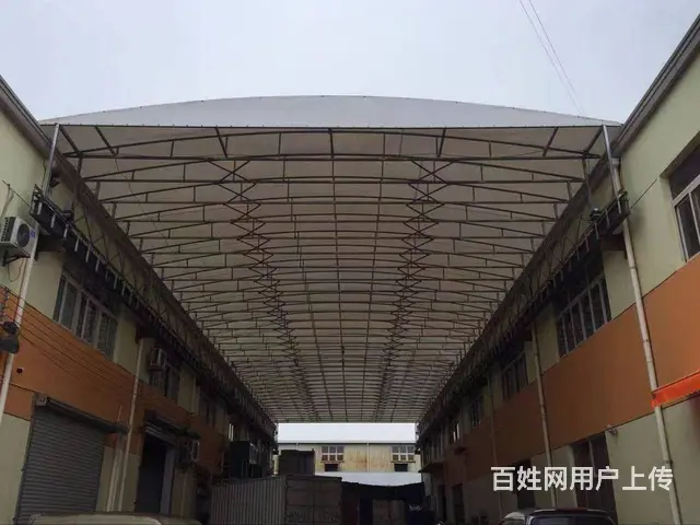 成都梯形弧形固定雨棚折叠天幕蓬活动无声棚厂家直销 - 图片 11