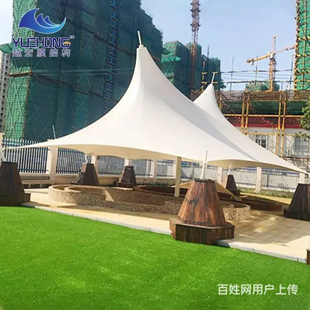学校小区景膜结构雨棚,膜结构遮阳雨棚定制安装，优惠 - 图片 3