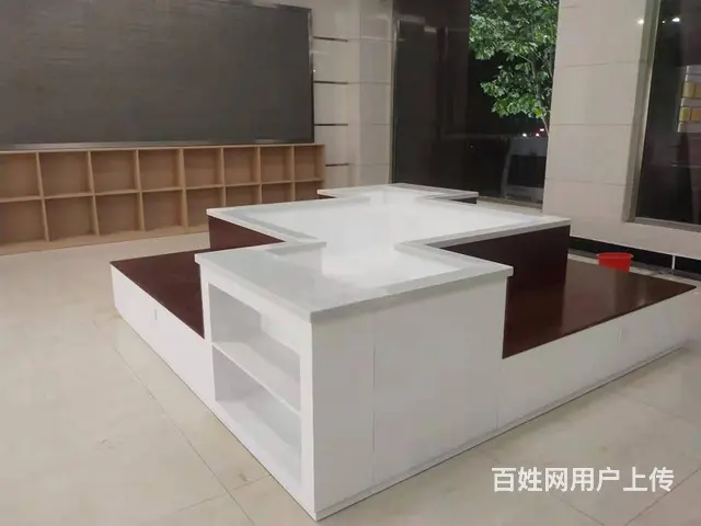 淄博前台、吧台定制、珠宝展柜银饰烤漆柜台制作设计 - 图片 4