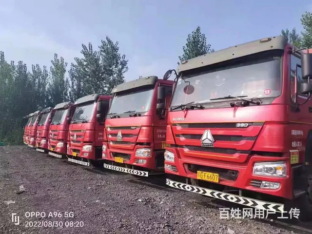 车队整体出售14台豪沃平板自卸车，箱长8.6米 - 图片 1
