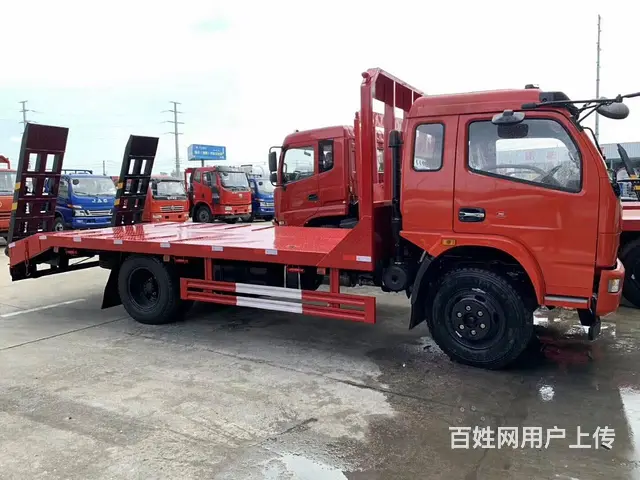 东风福瑞卡单桥平板车锡柴140马力拖12吨挖机板车 - 图片 11