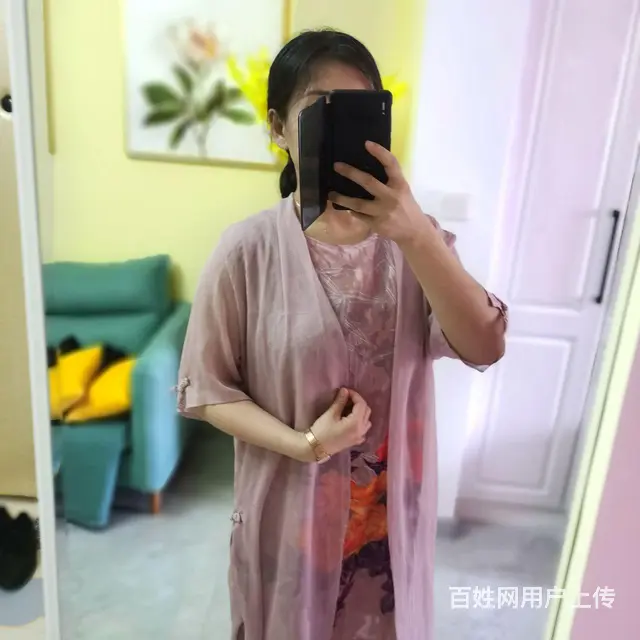 女连衣裙，真两件。桑蚕丝 - 图片 4