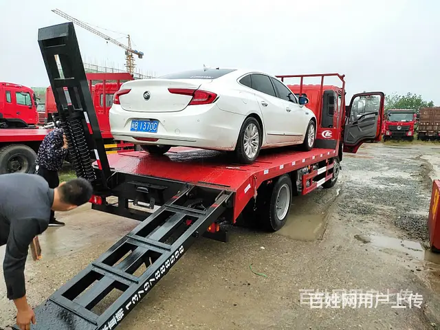 大运国六3900轴距5米板长挖机拖板车 短轴距够灵活 - 图片 5