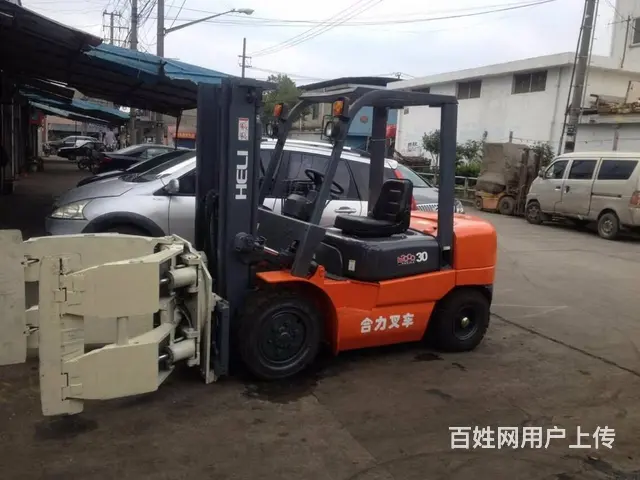 现货销售二手平包夹叉车，杭州3吨内燃式夹抱叉车 - 图片 6