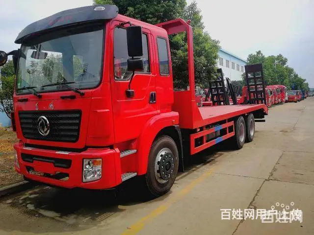 东风后双桥平板车 拖25吨重载型挖机全国可分期 - 图片 4