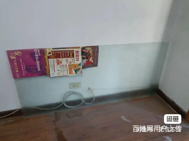 带图案的钢化玻璃长165宽73全新放了好几年 - 图片 1