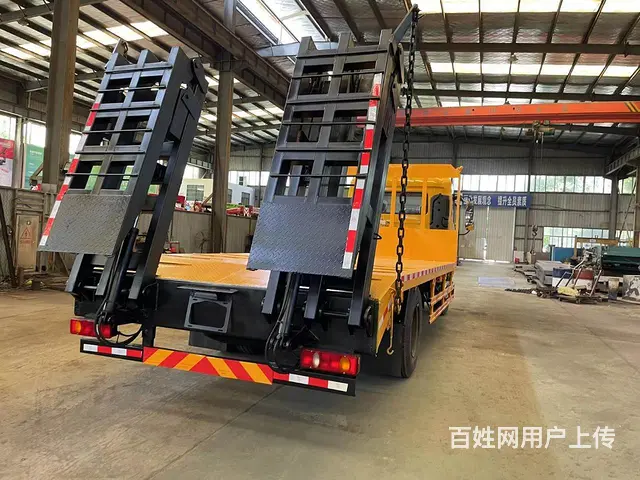 东风天锦6米8单桥平板运输车 150挖机拖车可分期 - 图片 3