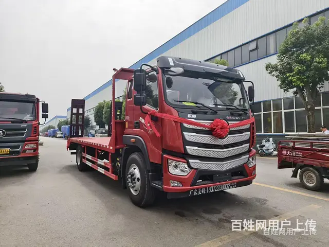 徐州新款福田欧曼平板车 玉柴200马力拉150挖机拖车 - 图片 10