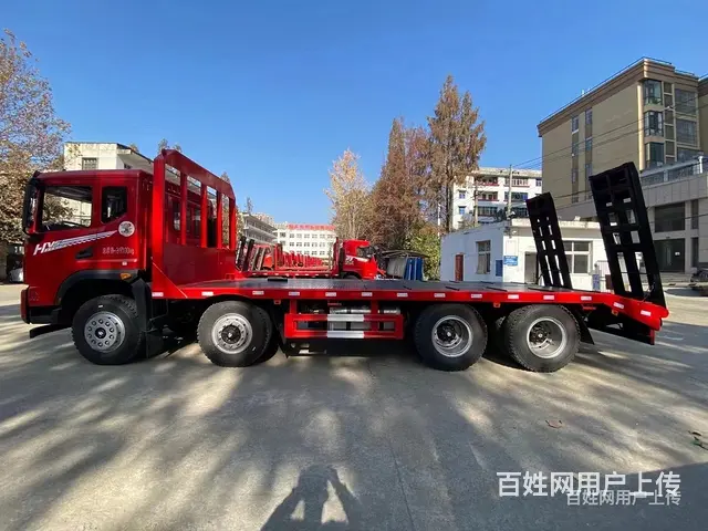 吉林东风华神前四后八8米挖机拖板车大量现车欢迎来电咨询 - 图片 9