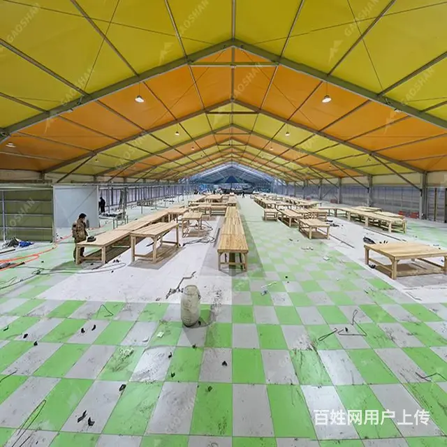 农贸市场大棚户外展会帐篷临时性车展篷房 - 图片 5
