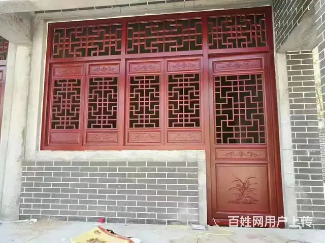 四川内江资阳中式实木门实木雕花窗 - 图片 8