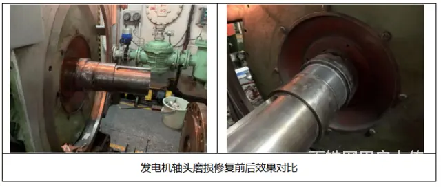 发电机轴头磨损这么修复才对 - 图片 2