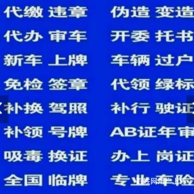 电子眼咨询/年审/尾气/过户/新车/提档/委托书 - 图片 7