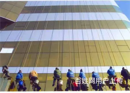 常熟保洁公司专业承接外墙清洗/幕墙清洗/玻璃清洗 - 图片 2