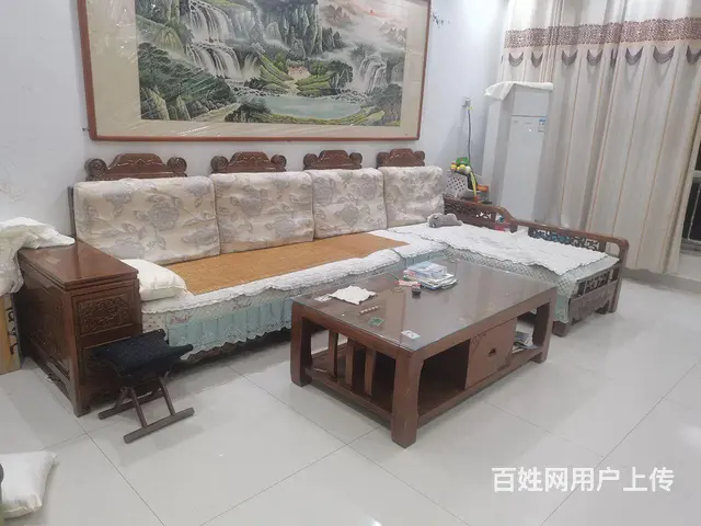 转让一套实木沙发茶几电视柜 - 图片 2