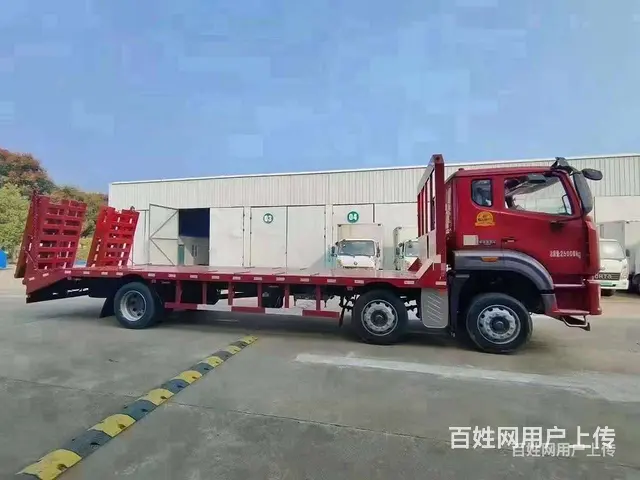 黄牌重汽小三轴平板车 平板拖车 限时秒杀价 - 图片 8