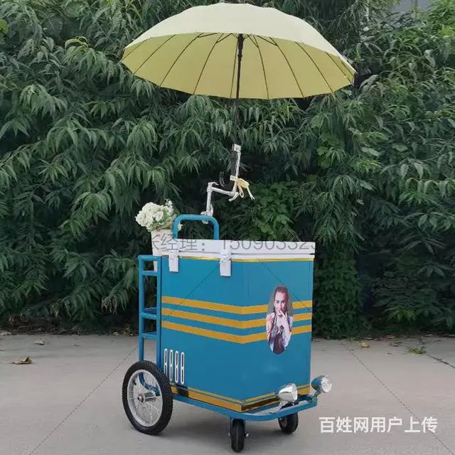 可移动冰淇淋花车电动倒骑驴 - 图片 2