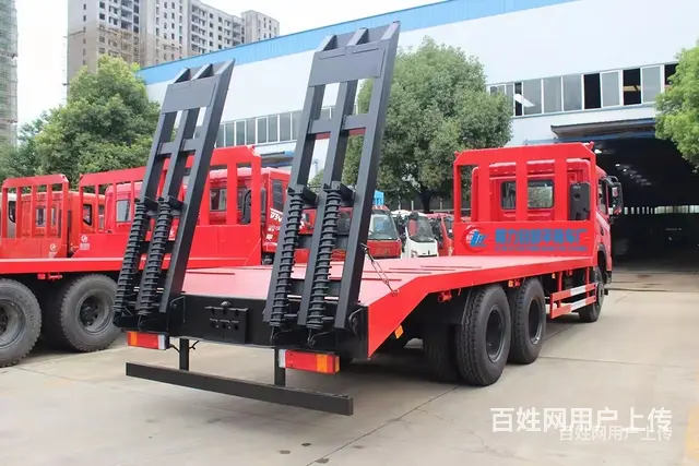 东风平板车 后八轮钩机拖板车 东风后八轮平板拖车 特价现车供 - 图片 2