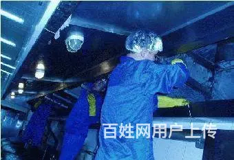 昆山锦溪学校单位食堂油烟机清洗公司 油烟管道清洗 - 图片 1