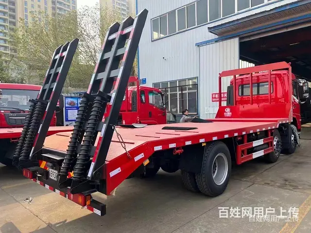 15吨小三轴平板拖车  拉200挖机小三轴平板拖车  三轴平 - 图片 12