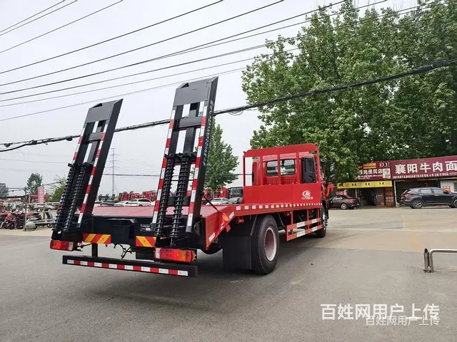 徐州新款福田欧曼平板车 玉柴200马力拉150挖机拖车 - 图片 8