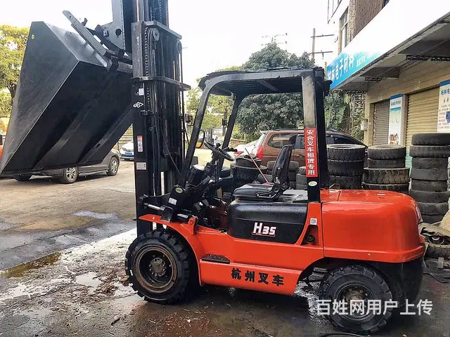 转二手废纸抱夹叉车-合力3吨圆夹抱叉车-纸卷夹抱车 - 图片 6