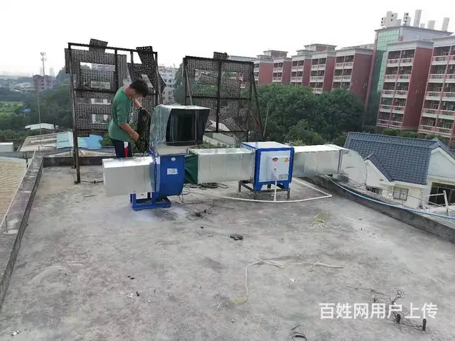 黄埔大排档烧烤店厨房除味油烟风管净化器设备定制安装 - 图片 2